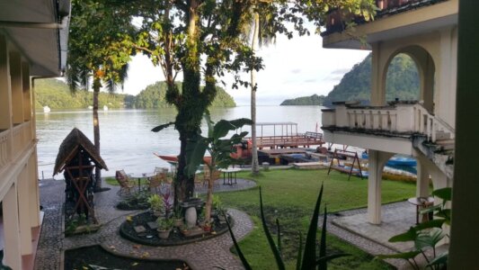 Mein Ausblick wenn ich vor meinem Zimmer sitze